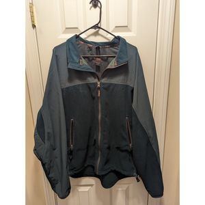 LL Bean Vintage Made In USA Full Zip Fleece Jacket Green Men's XL Regular